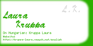laura kruppa business card